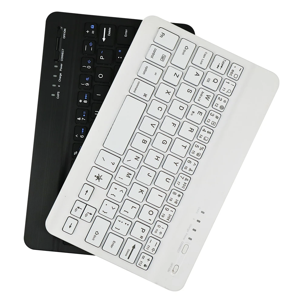 
Bluetooth Wireless Keyboard for Tablets & Smart Phones Wireless Keyboard Multi-color Backlight 3 Systems 