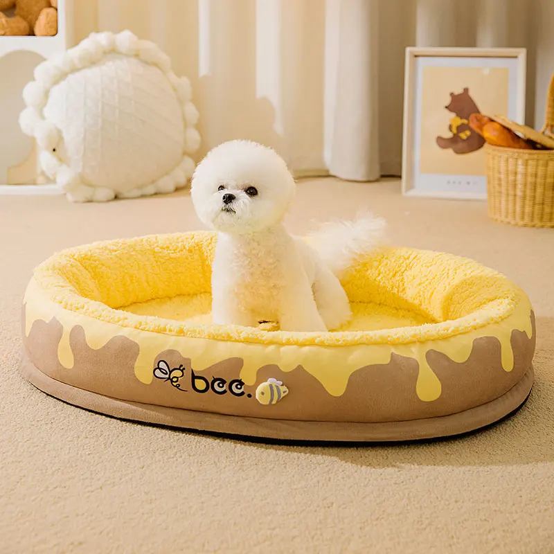 Cute Custom Soft Comfortable Dog Bed,Unique Pet Bed New Design Pet Cat Bed Warm your Dog