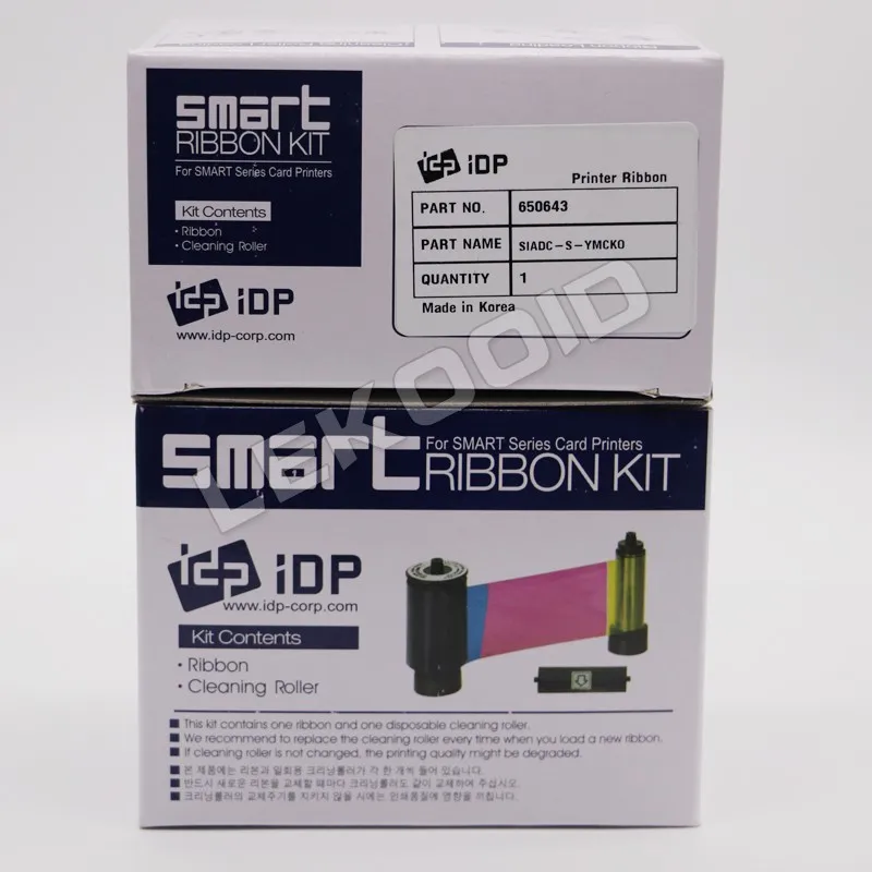 Оригинальный набор цветных лент idp Smart 650643 YMCKO-250 принтов