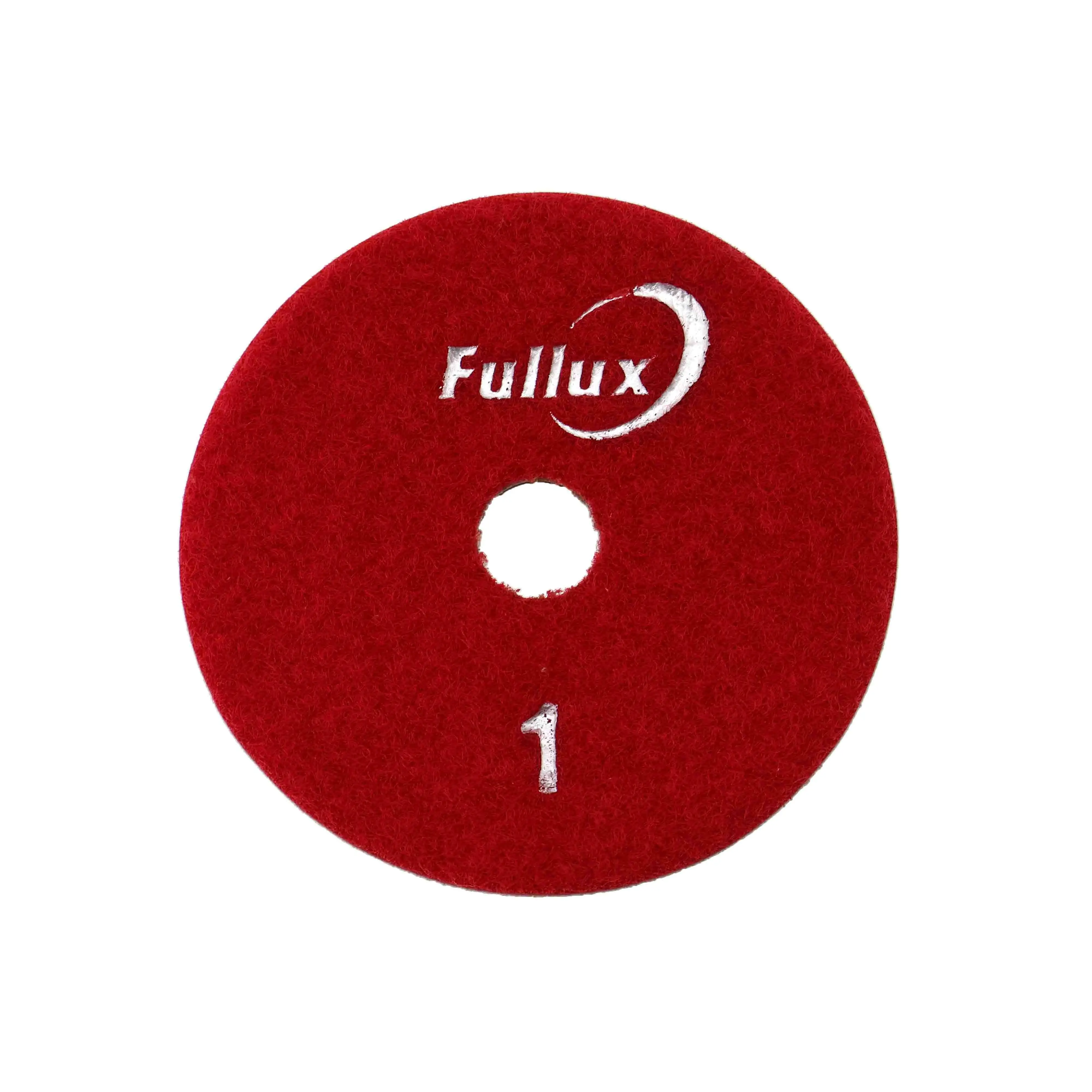 Fullux 3 Step 100mm Pentagram Dry Polishing Pad for Marble Granite Stone Polishing