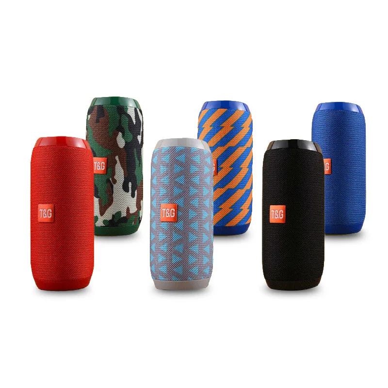 TG117 Speakers Outdoor Sports Waterproof Fabric Portable Stereo Hifi Subwoofer Bass Wireless BT Speaker