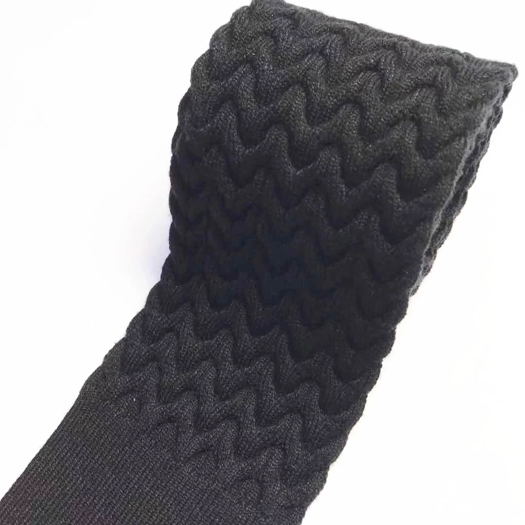 Hot sale products Wholesales rib knitted Winter Spring solid color sleeve side rib knit