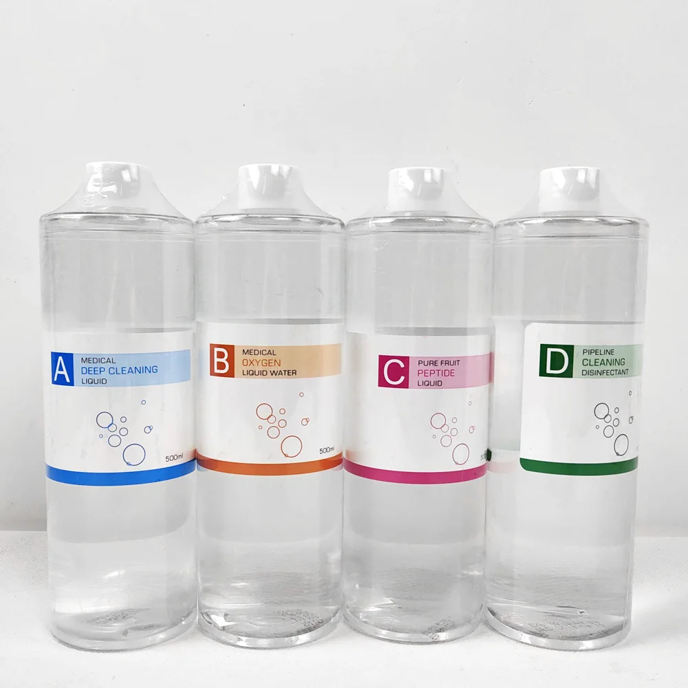500ml Oxygen Jet AS1 SA2 AO3 Hyaluronic Acid Aqua Peeling Solution Hydra Skin Care Facial Liquid Serum Solutions