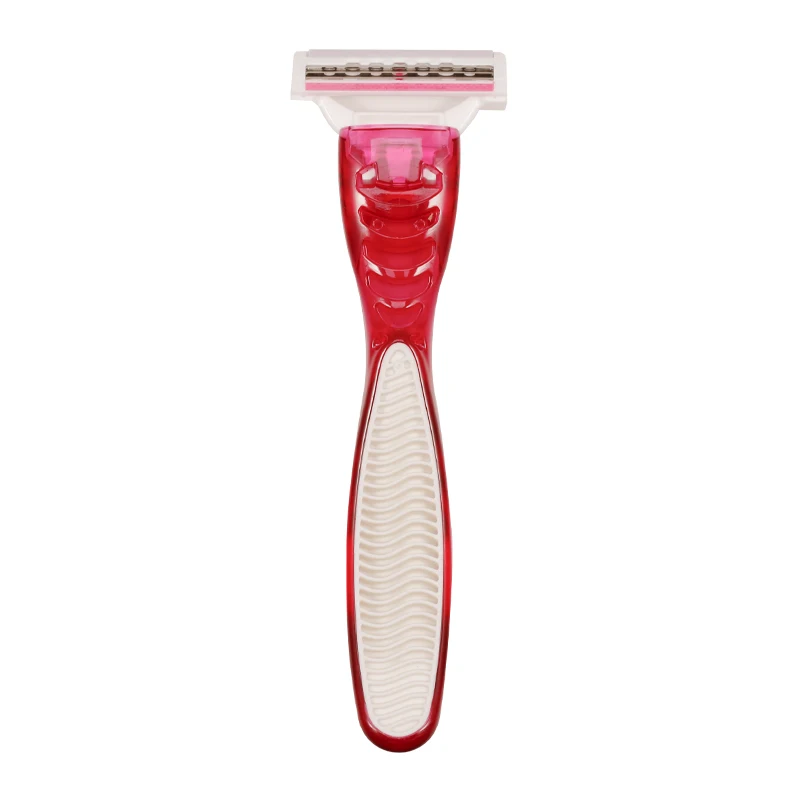 High Quality Female Plastic Handle Disposable Body Shaver 3 Blade Disposable Razor for Woman Replacement Size with Another Size