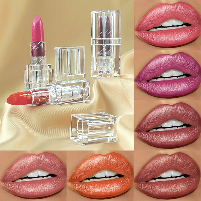 Halloween Party Diamond Lipstick Shiny Metal Matte Long Lasting Waterproof Non stick Cup Halloween Lipstick Private Label