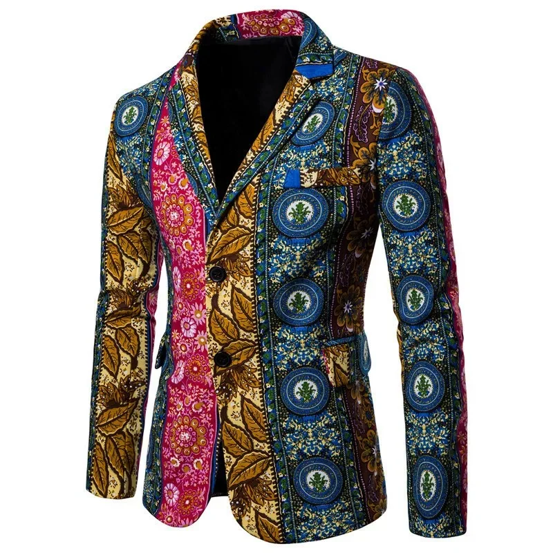African style blazer African ethnic blazer for men African printed plus size jacket