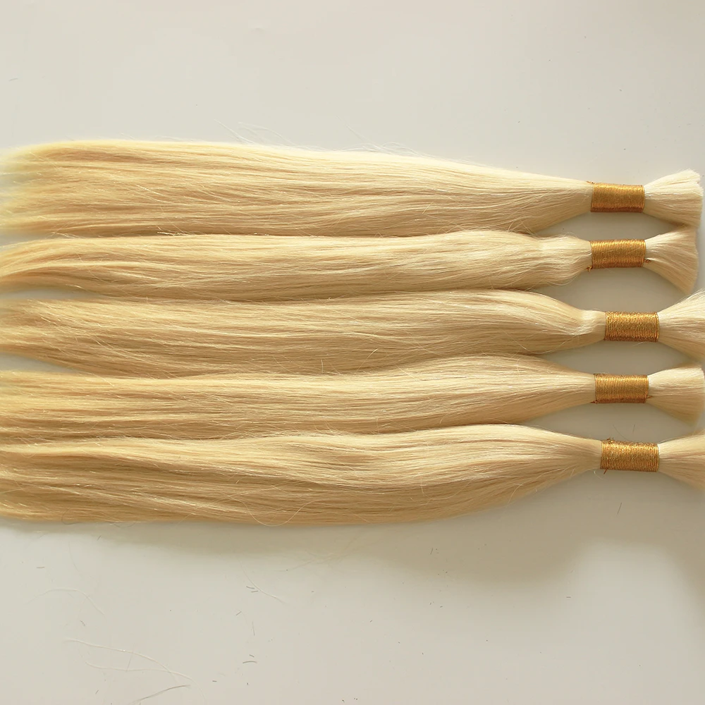 pre-blond 100% remy natural russian slavic hair