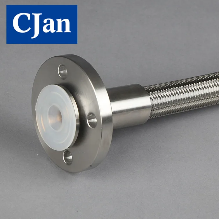 
PFA lined ANSI Lap joint flange with toothed hose shank for hose assembly use 150LB SS304 