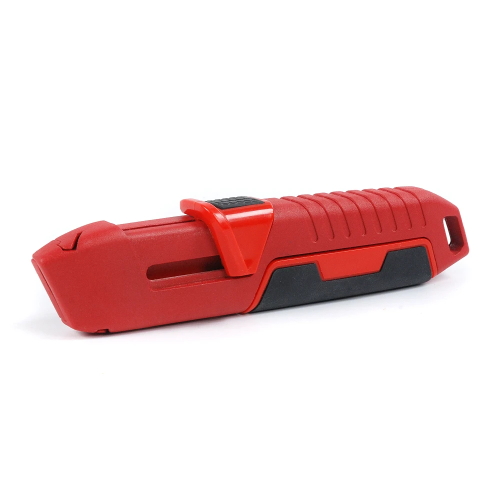 Quick Change Safety Aluminum Alloy Body Heavy Duty Retractable Utility Knife With Rubber Grip