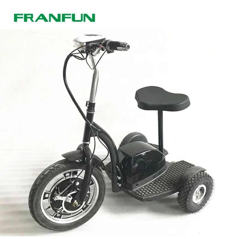 FRANFUN 500W 3 wheel electric scooter zappy escooter small 3 wheeler
