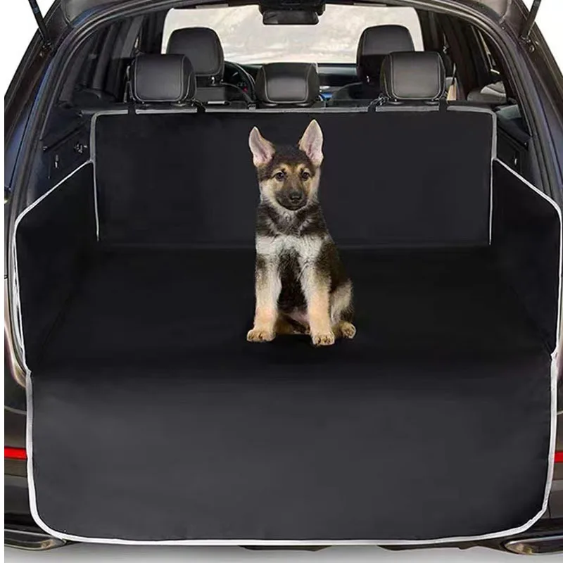 Custom Dog back Seat Cover Durable Waterproof Scratch Resistant SUV Car Travel Safety Vehicle trunk Pet Dog Car Back Seat Mat