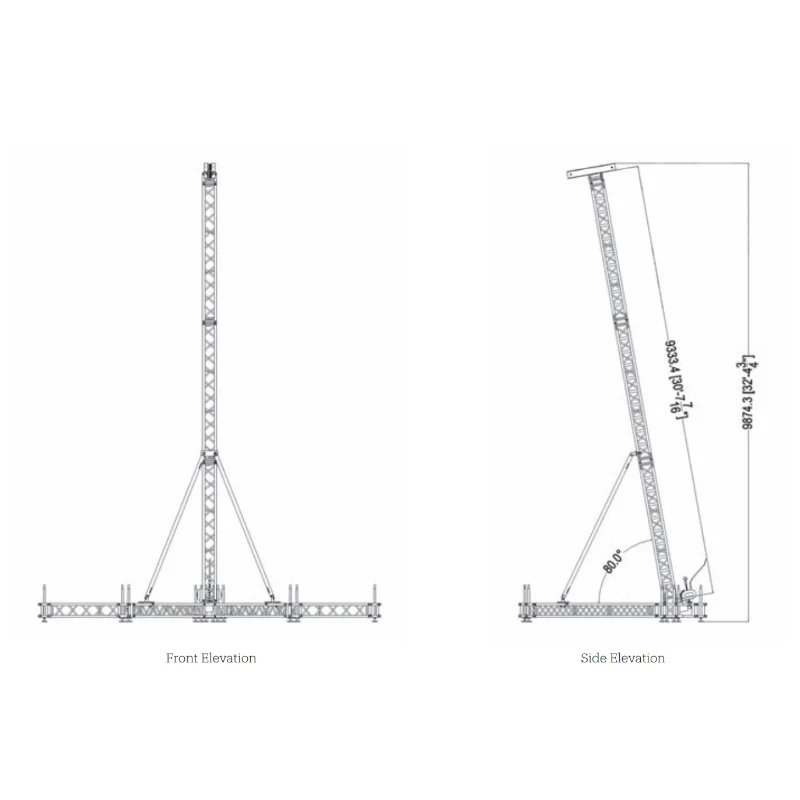 ESI Speaker hanging truss Ground Support Aluminum Lift Tower Stage Truss Display Lifting System
