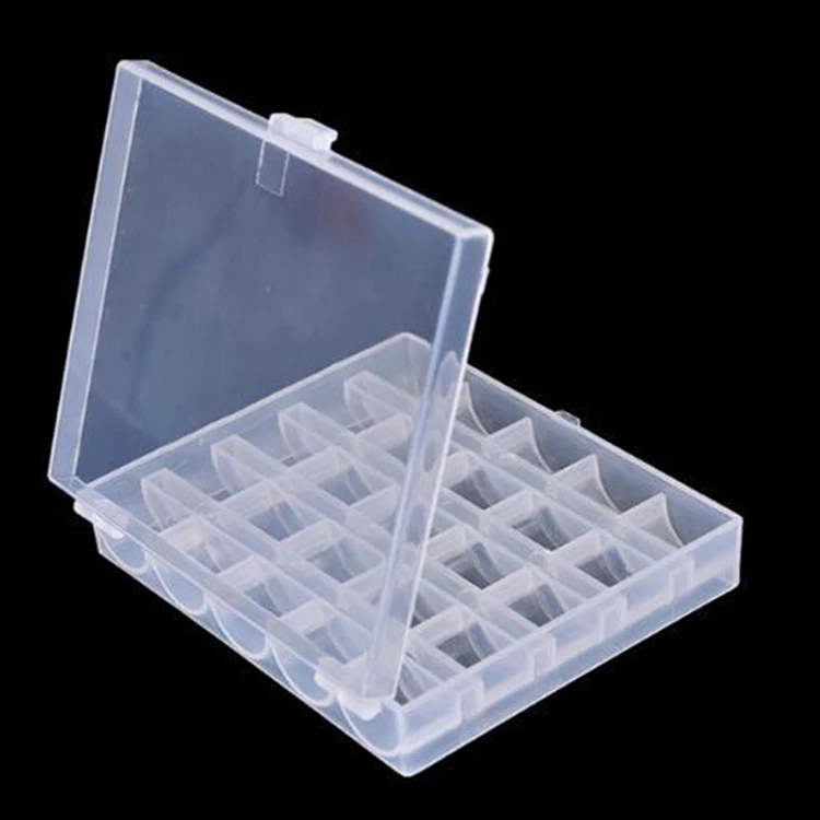 25pcs/set 2518P Empty Bottom Thread Bobbin Set for Home Sewing Machine Storage Box Included