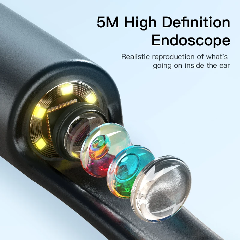 B5 5mp 4.4mm endoscope earpick smart visual ear cleaner USB ear camera