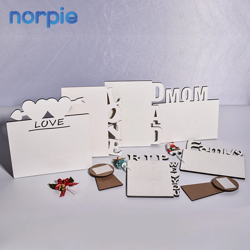 Personalized High Quality Customized Beautiful Sublimation Square Blank MDF Photo Frames