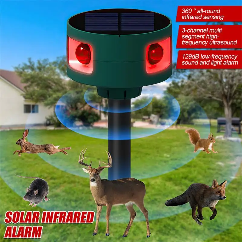 ultrasonic speaker animal repeller animal deterrent solar powered ultrasonic mouse dog bird cat repeller