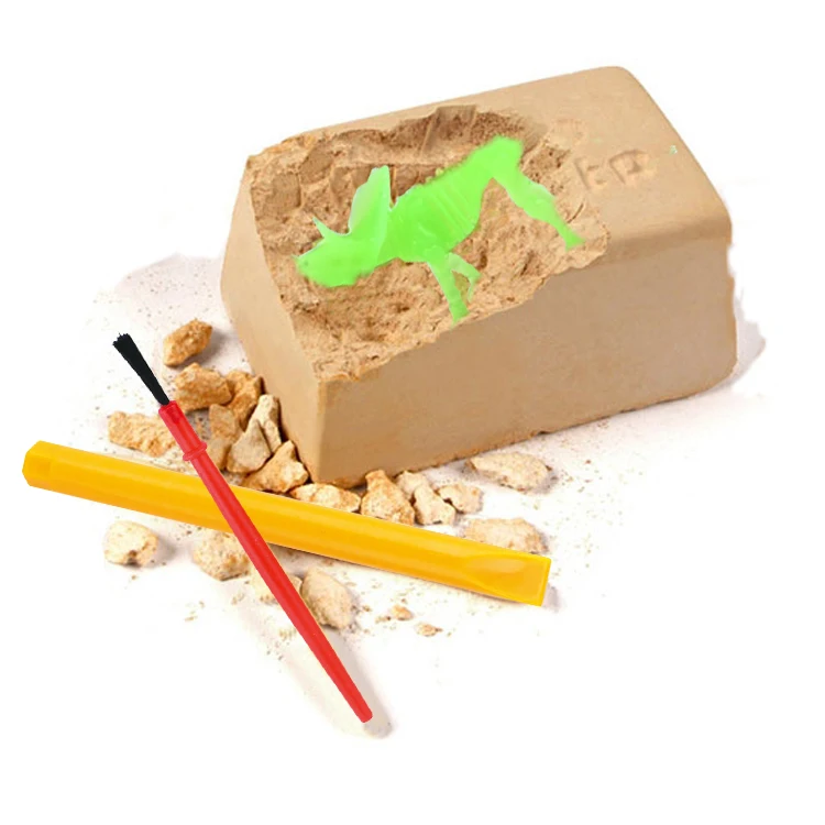 Fluorescence skeleton Dinosaur Dig Archaeology Toys Dinosaur Dig Kits For children