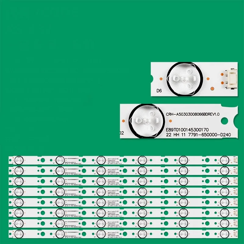 HX-NO.1324 LED TV Backlight Lamp Strip 7791-650000-D260 MS-L2445 V1 for 50M9 50X6 W50US 50E388G LED Strips