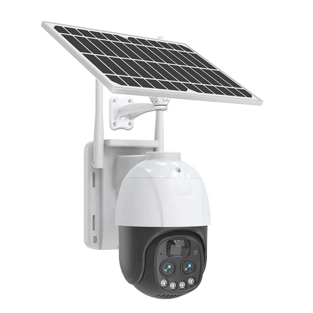10X зум IP66 водонепроницаемый смарт-HD IP CCTV 360 веб-камера с автоматическим отслеживанием низкая мощность 4G PTZ уличная Солнечная камера
