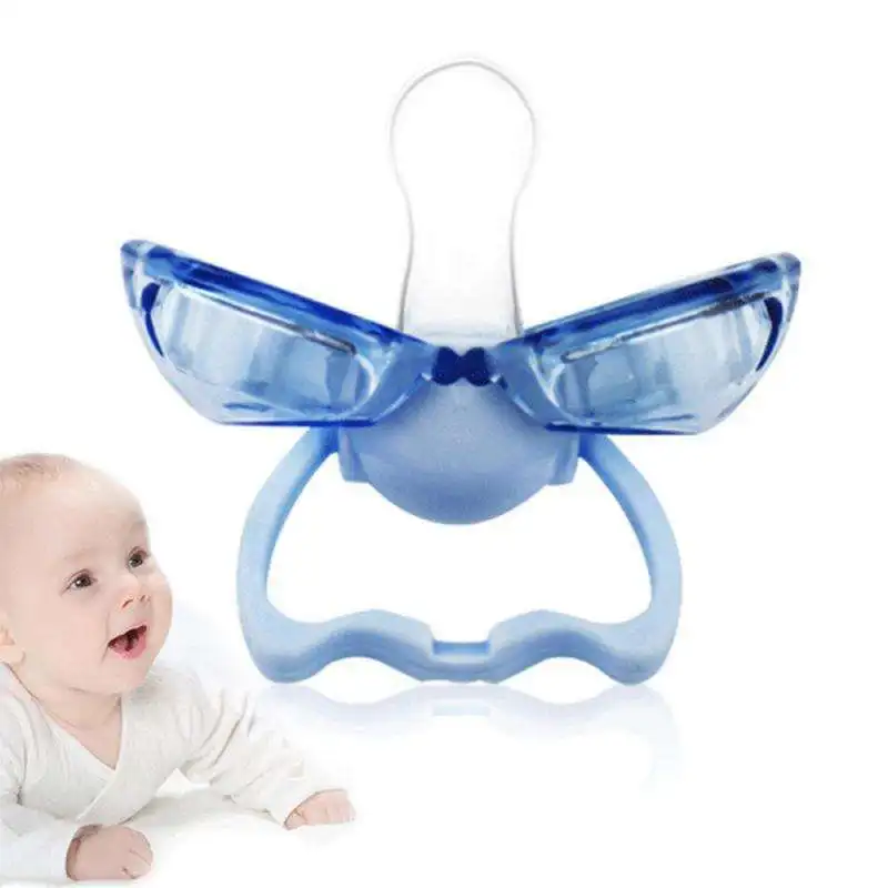Wholesale Baby Silicon Pacifier Orthodontic Soothers Teat Funny dust proof closeable Baby Pacifiers
