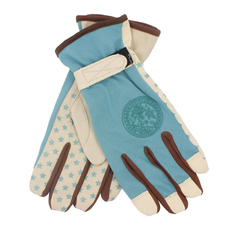 Solid Color Short Printing Stab-proof Working Garden Gloves