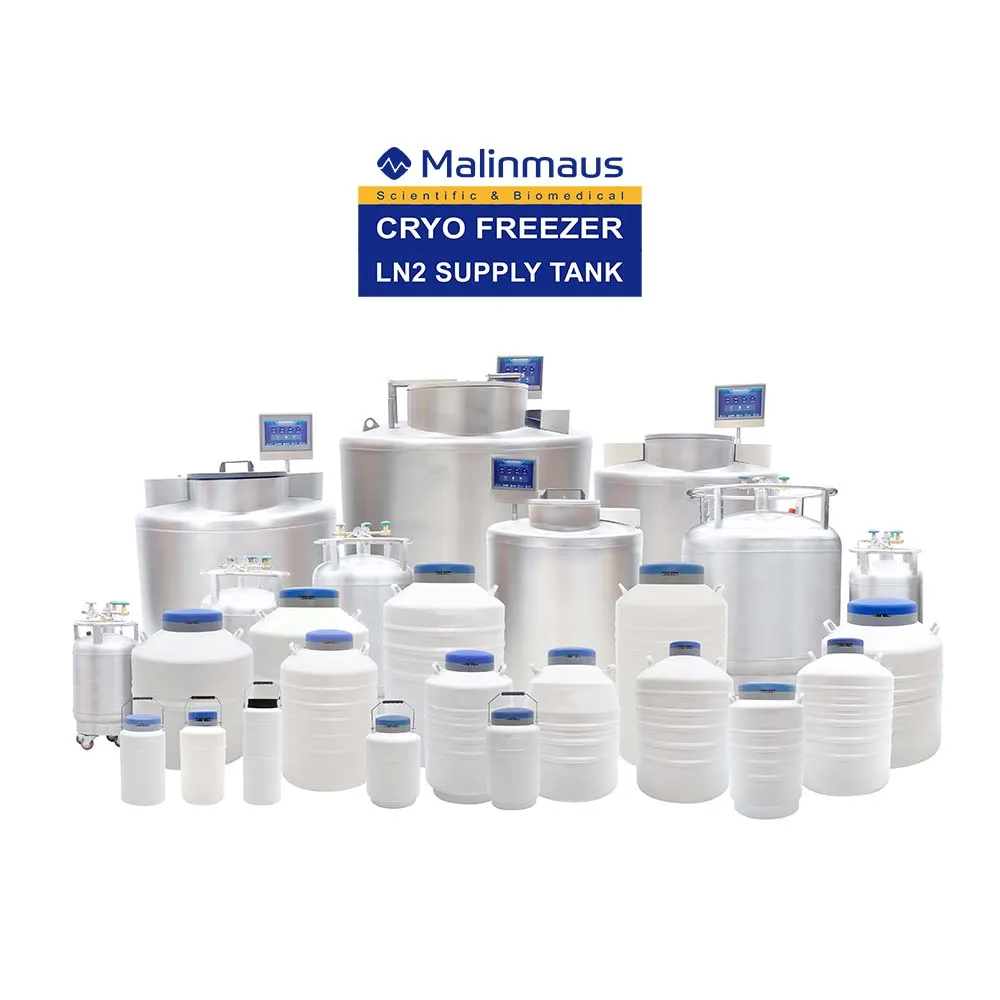 Malinmaus LN2 Gas phase tank laboratory use large capacity biobank liquid nitrogen container