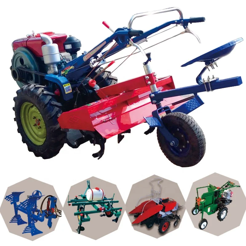 mini hay baler 20hp plough thailand 30hp18hp rake kubota paddy wheel pulley hand electric walk behind 22hp walking wheel tractor