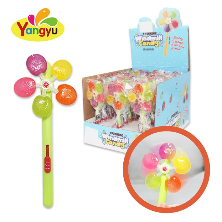 Прямая Продажа с фабрики оптовая продажа ветряная мельница леденец конфеты игрушки фруктовый кислые для детей