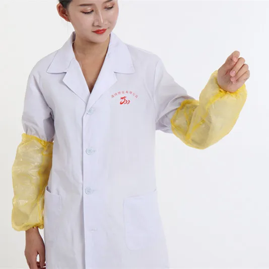 Disposable Pink Plastic Waterproof Polyethylene PE Oversleeve Arm Sleeve Cover