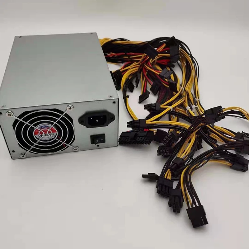 
2000W PC Power supply for Bitcoin Miner ATX 2000W PSU Ethereum 2000W ATX Power Supply For Bitcoin 12V V2.31 ETH Coin Mining 
