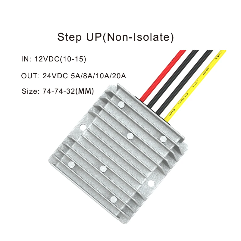 IDEALPLUSING Waterproof step down ac dc Converter 12/24V to 5V 5A 25W Transformer  12/24 Volt to 5Volt