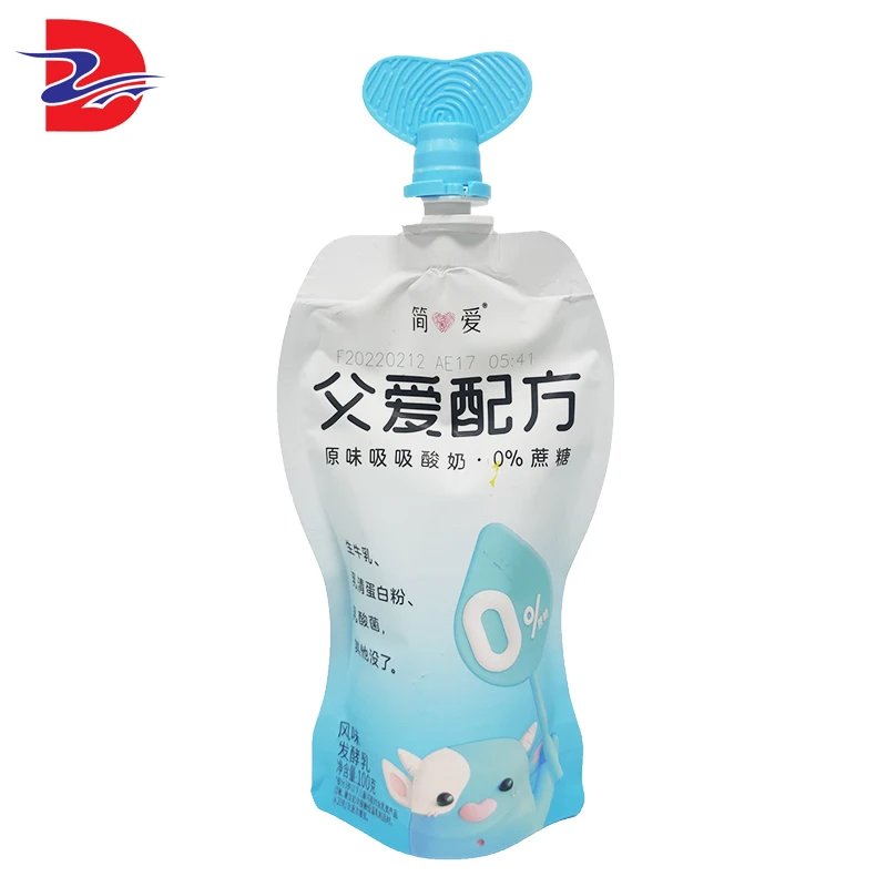Custom Logo Baby Food Pouches Spout Plastic Packaging Bag 170Ml Liquid Spout Pouch For Fruit Juice