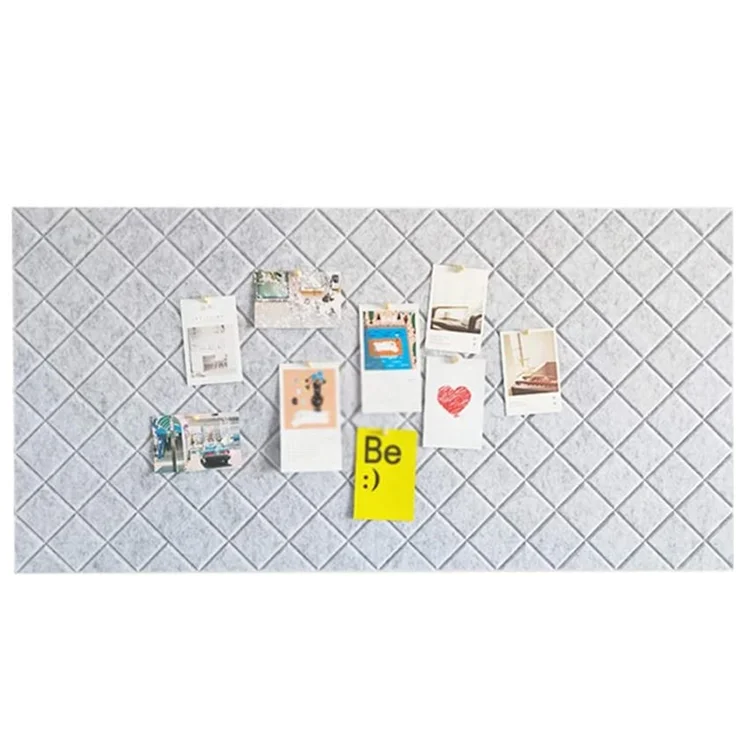
Bedroom Decoration Durable Photo Wall Felt Notice Board Tiles 
