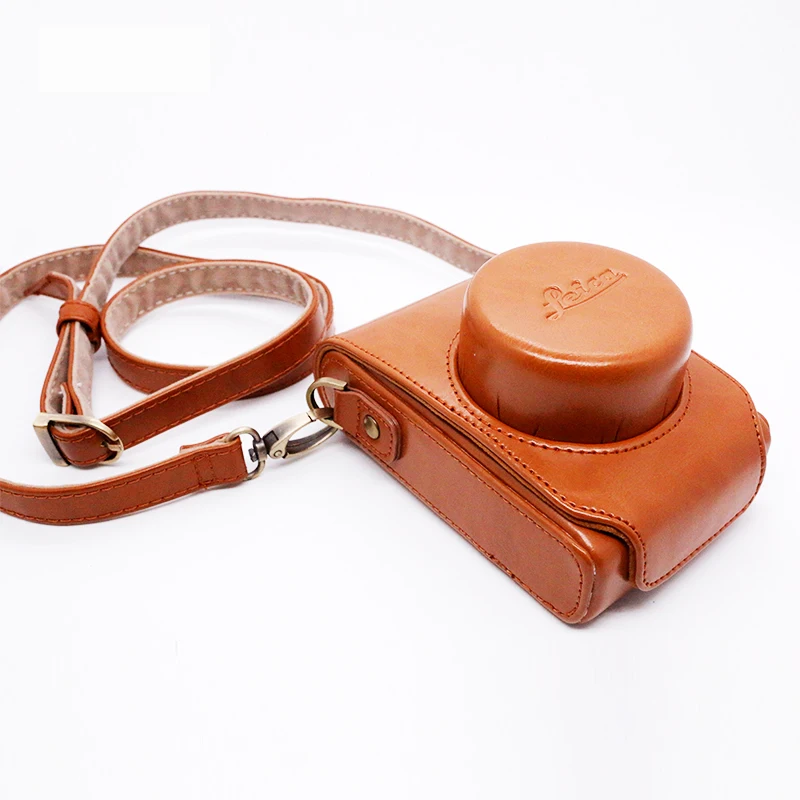 
Custom outdoor travel waterproof leather camera backpack insert bag 