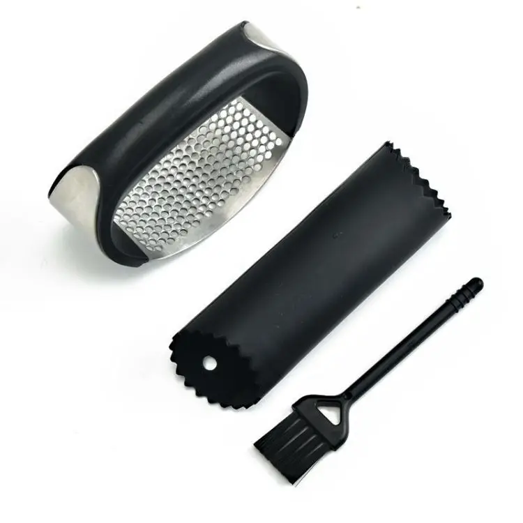 Professional Kitchen Peeler Squeezer Chopper Circular Garlic Ginger Crusher Onion Masher Peeler Stainless Steel Garlic Press