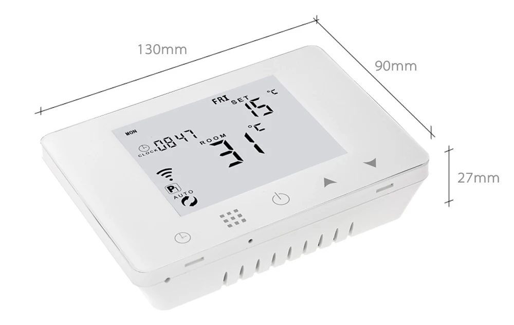 HY09BW Smart  WIFI water heating boiler thermostat phone control heater water gas boiler room thermostat 3A/5A 90-240V