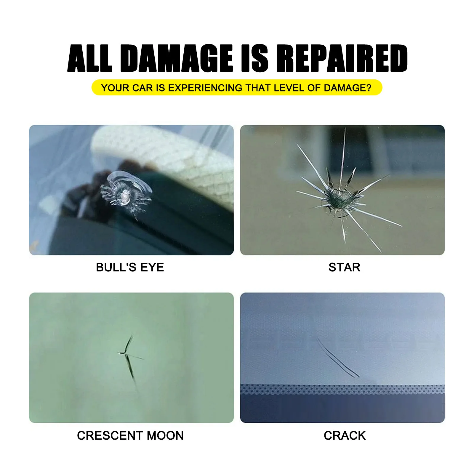 Car Windshield Cracked Repair Tool Car Window Screen Repair Kit Glass Curing Glue Auto Glass Scratch Crack Restore