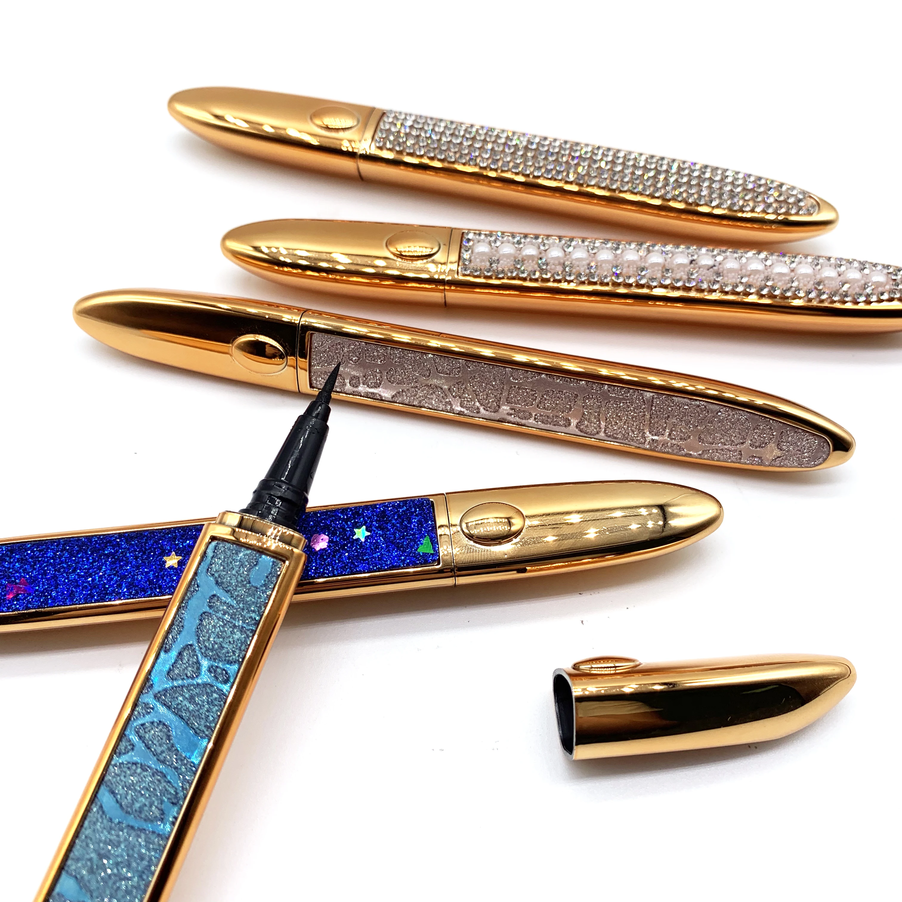 
New design adhesive magic makeup waterproof black color liquid water activated eyelashes eyeliner glue pen 