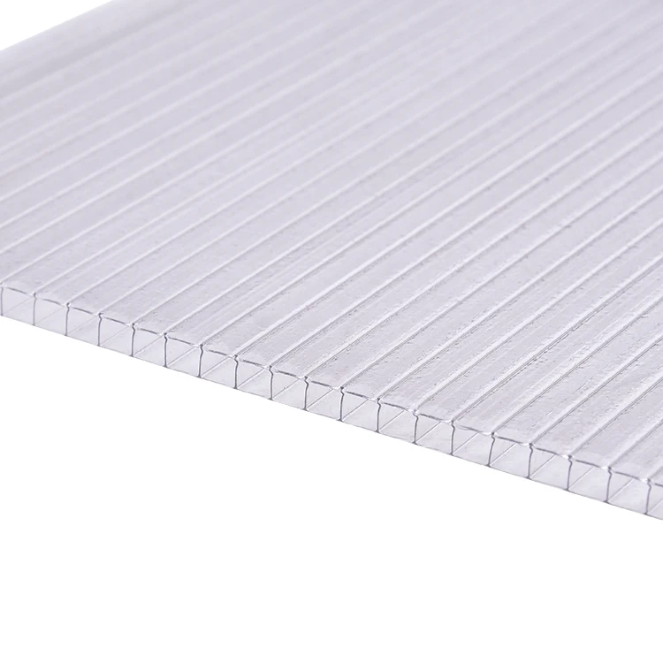 Custom Factory Manufacture Transparent 6mm 9mm Outdoor Covered Pc Plastic Polycarbonate Hollow Sheet For Greenhouse