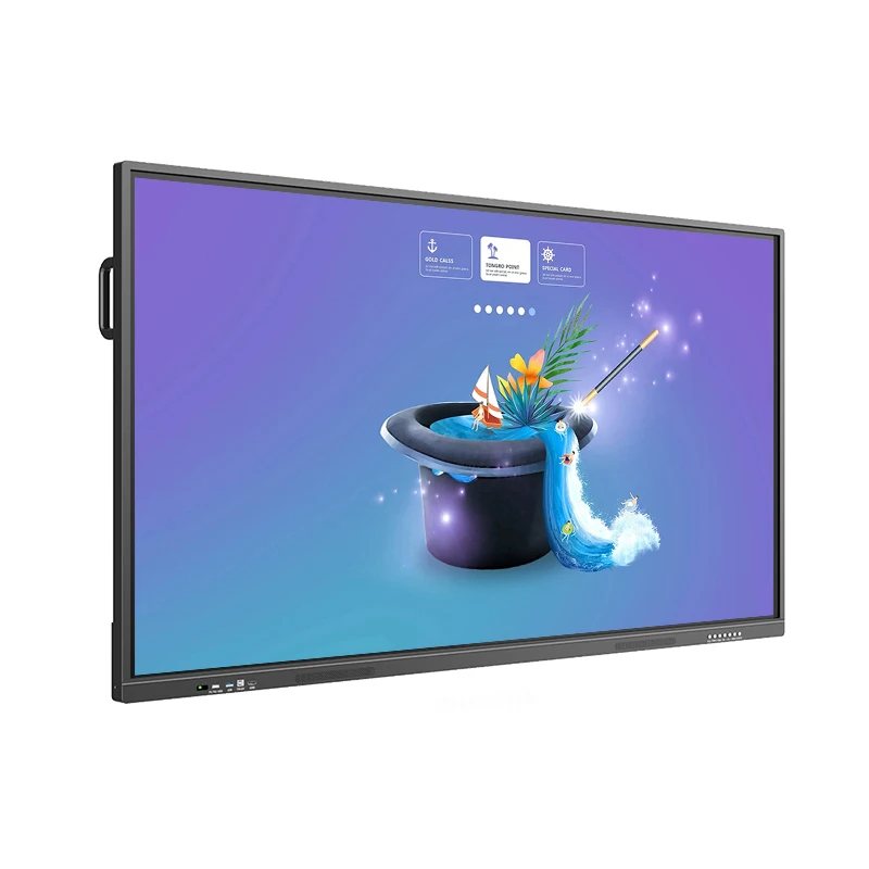 Classroom Education Office Meeting 65 Inch Touch Screen 4K Interactive Smart Flat Panel Whiteboard