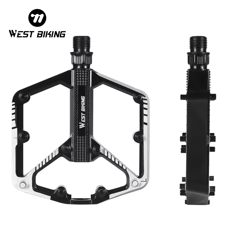 Велосипедная педаль West Biking из алюминиевого сплава легкие Запчасти для дорожного велосипеда подшипник с фиксированной передачей велосипедные Нескользящие
