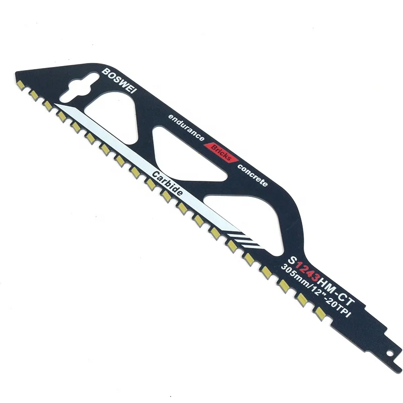Factory Direct Wholesale S1243HM Reciprocating saw blade for bricks and fiber cement
