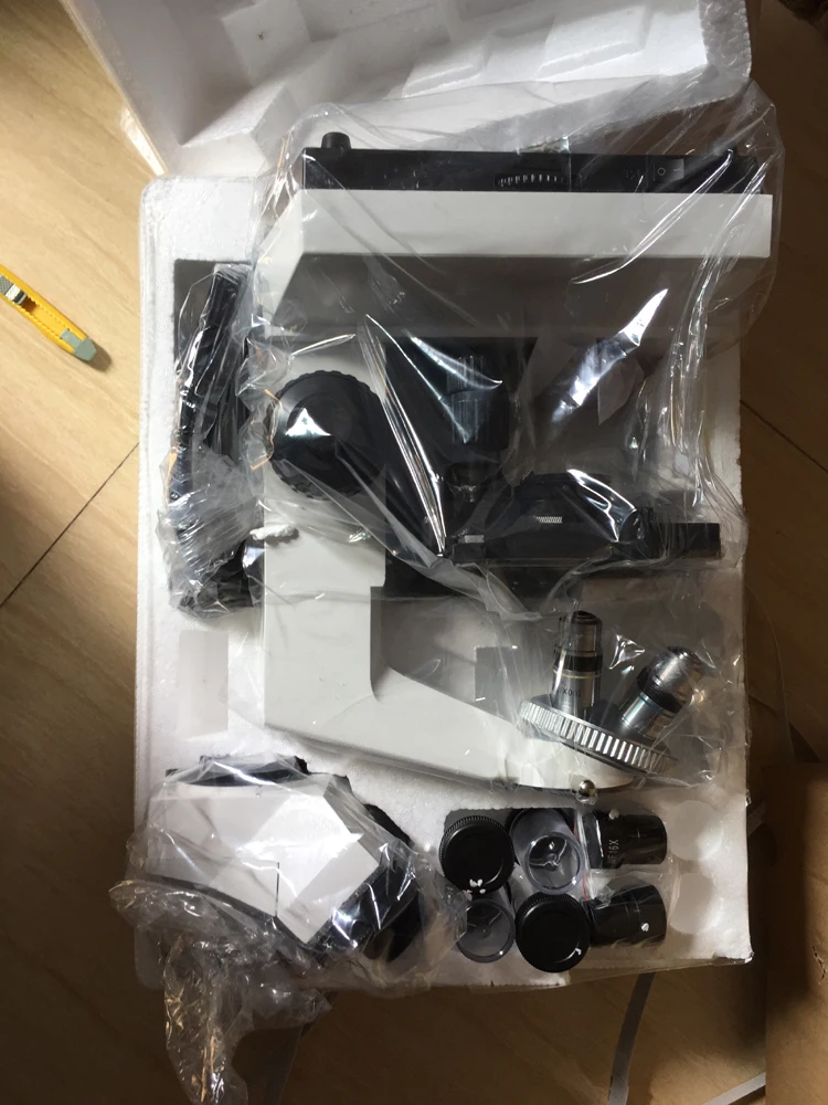 Binocular Microscope 4X, 10X, 40X, 100X