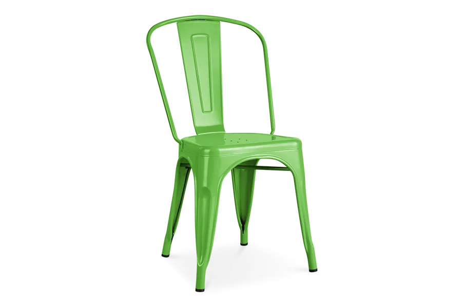 Промышленный современный Штабелируемый дешевый круглый черный стальной металлический обеденный