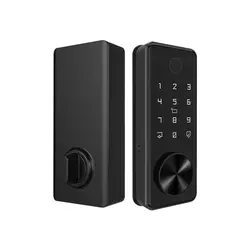 Key Tuya Glass Door Smart Fingerprint Digital Safe Wood Door Lock Ttlock Outdoor For Home Hotel Apartment