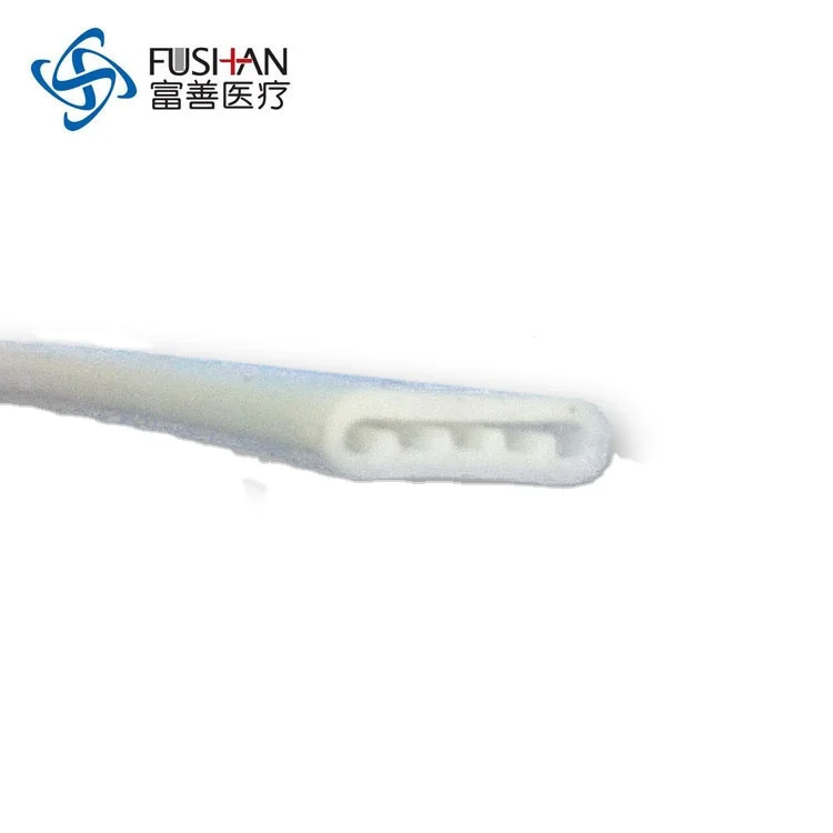Medical Silicone Flat Perforated Drain Tube for Wound Drainage System Disposable Consumables