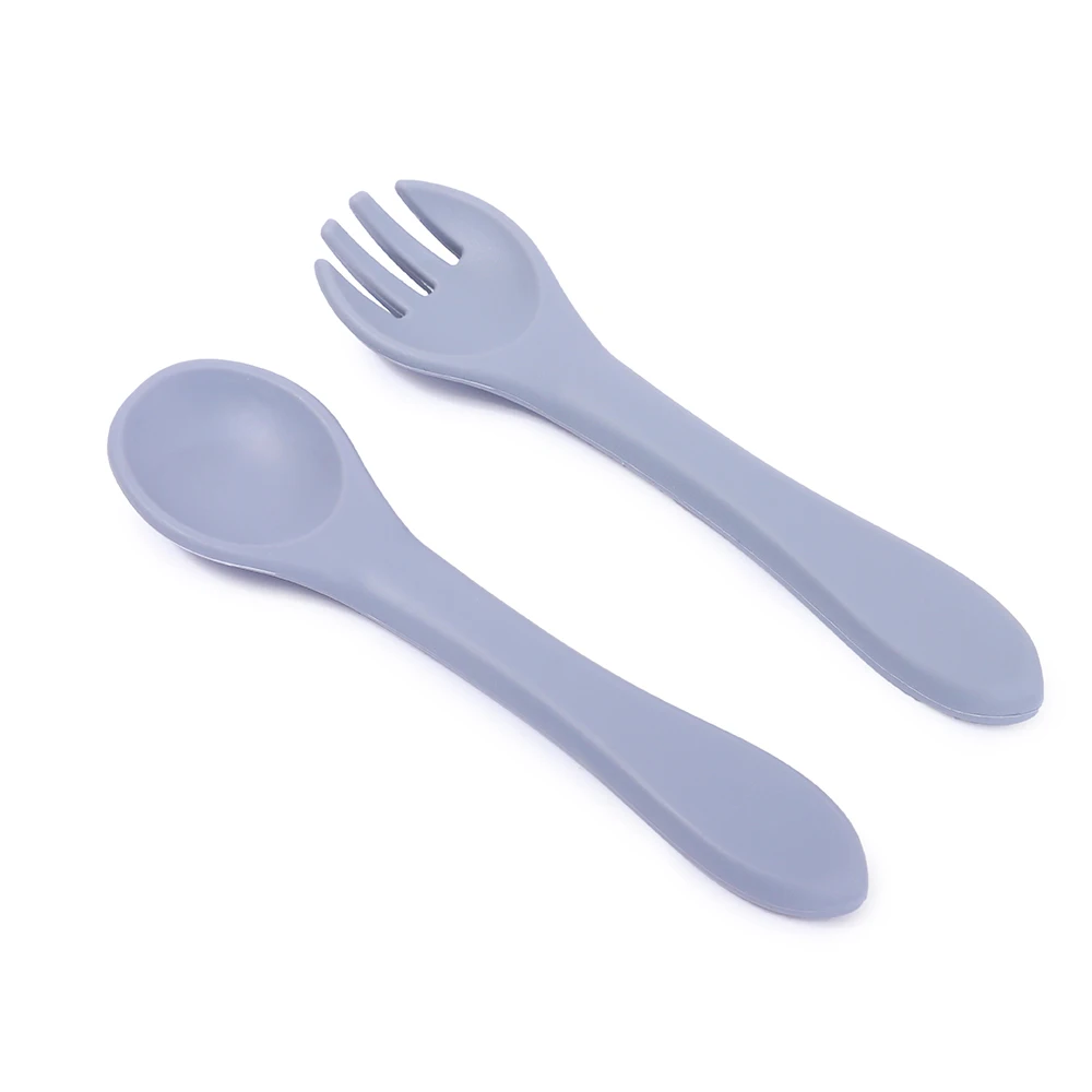 
Food Grade Custom Logo Wooden Handle Spoon Wood Silicone Baby Feeding Spoon for Bowl 