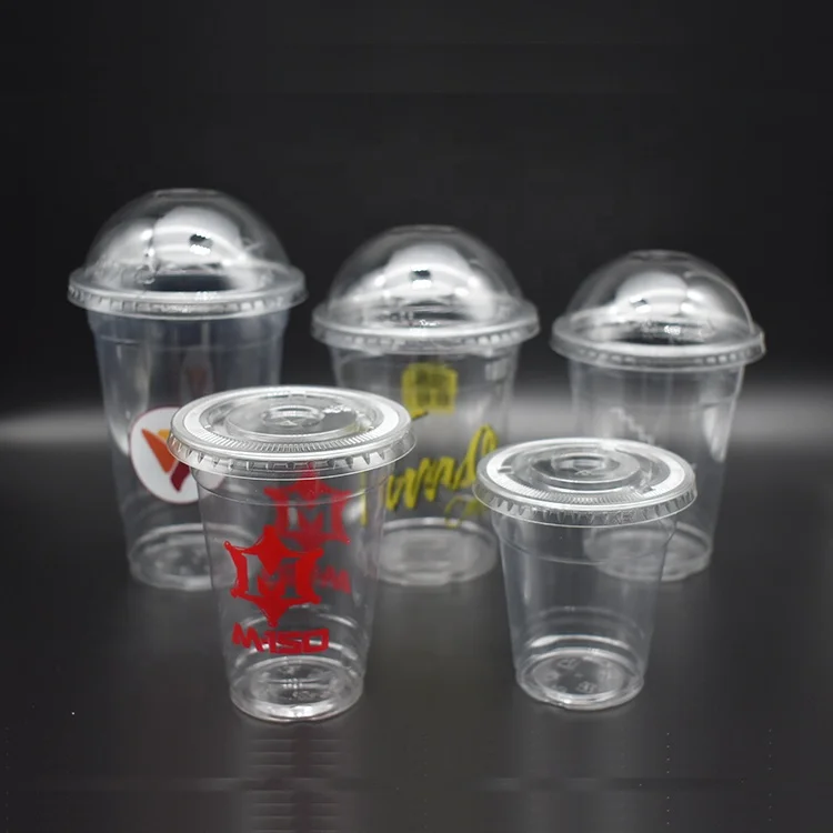 Manufacture Custom Printing Disposable Transparent Plastic Cup