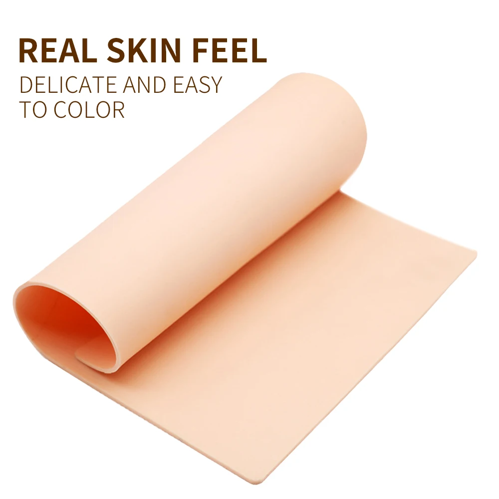 Wholesale Small Size Tattoo Skin Pad Eyebrow Practice 14*19 Training Tool Rubber Silicone PMU Beginner Latex for Tattoo Artists