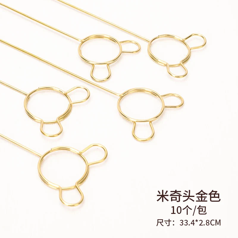 Wholesale Cheap Designs Wrapping Decoration Gold Metal Flower Card Holder Flip Metal Flower Arrangement